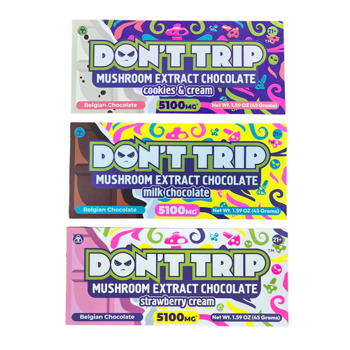 Dozo Don't Trip Mushroom Extract Belgian Chocolate 5100mg