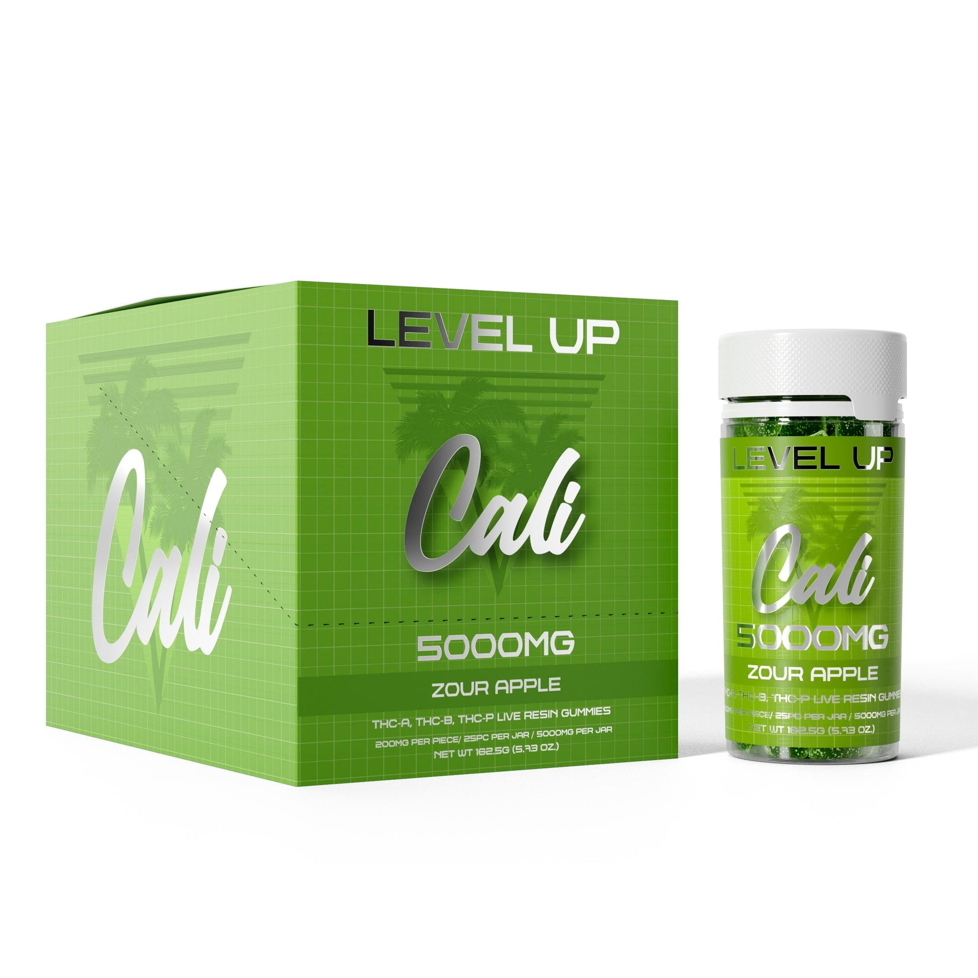 Cali Extrax Level Up 5000mg Live Resin Gummies