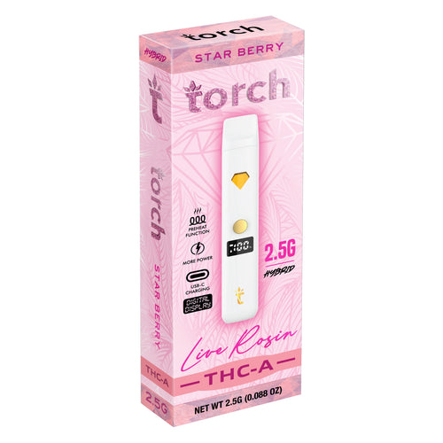 Torch 2.5gm Live Rosin THC-A Disposable Device