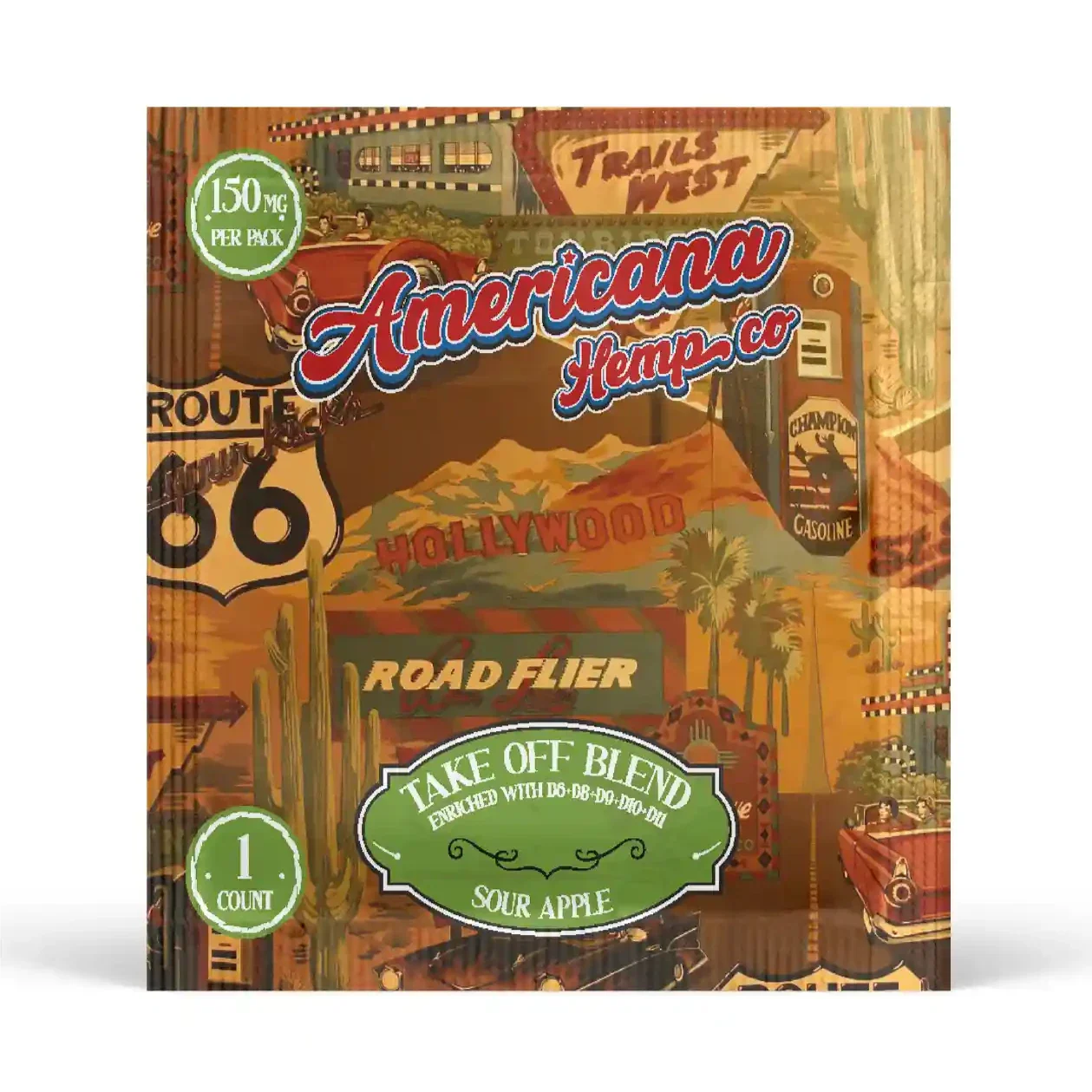 Americana Hemp Co Take Off Blend Gummies 150mg