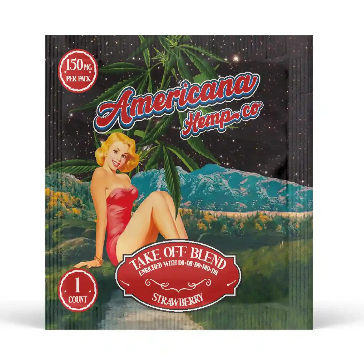 Americana Hemp Co Take Off Blend Gummies 150mg