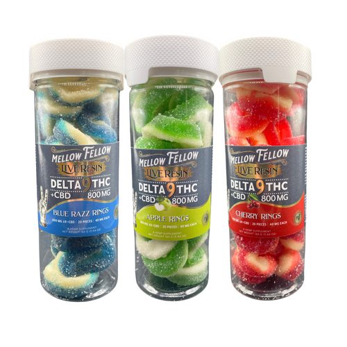 Mellow Fellow Delta 9 THC Gummies 800mg 20ct