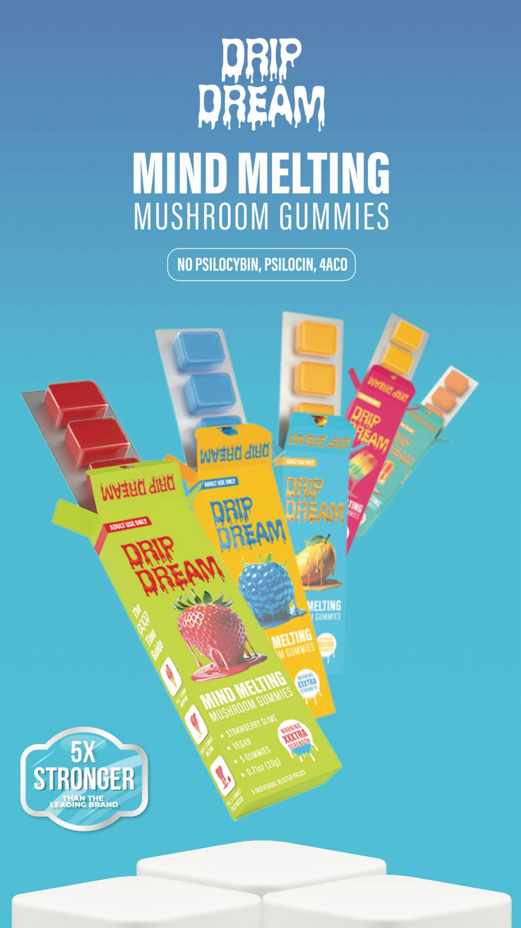 Drip Dream Mind Melting Mushroom Gummies